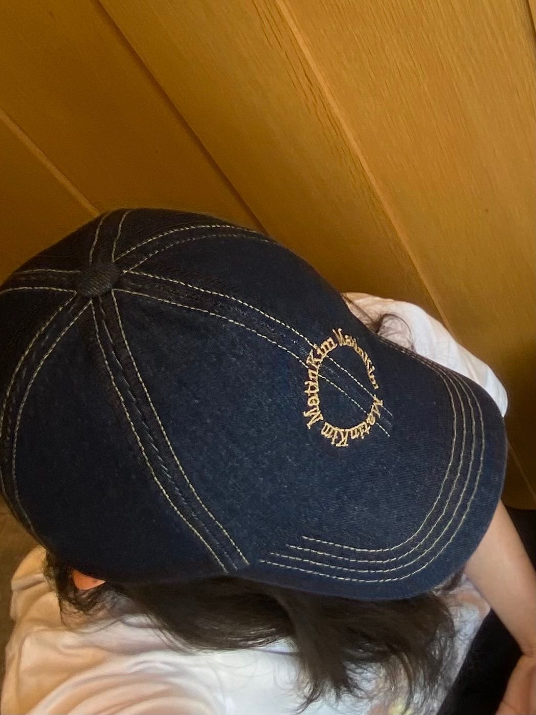 帽子 MATIN KIM DENIM CIRCLE LOGO BALL CAP MUSINSA | MATIN KIM DENIM CIRCLE LOGO BALL CAP IN BLUE