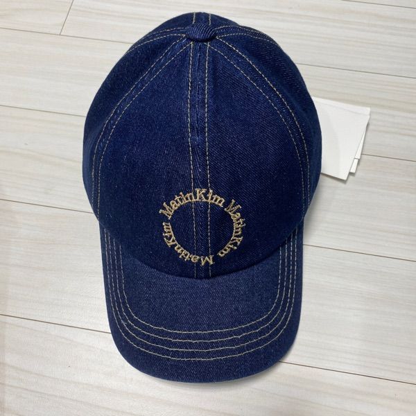 帽子 MATIN KIM DENIM CIRCLE LOGO BALL CAP MUSINSA | MATIN KIM DENIM CIRCLE LOGO BALL CAP IN BLUE