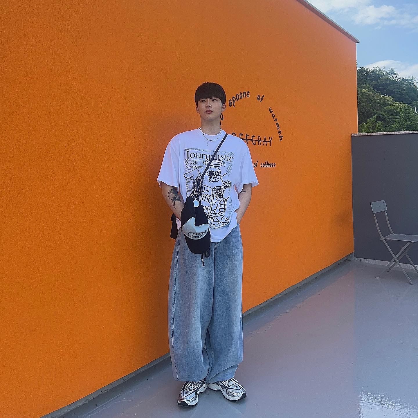 デニム・ジーパン NOT4NERD Side One Tuck Denim Balloon Pants Deep Blue PT064D MUSINSA | NOT4NERD Side One Tuck Denim Balloon Pants - Deep Blue