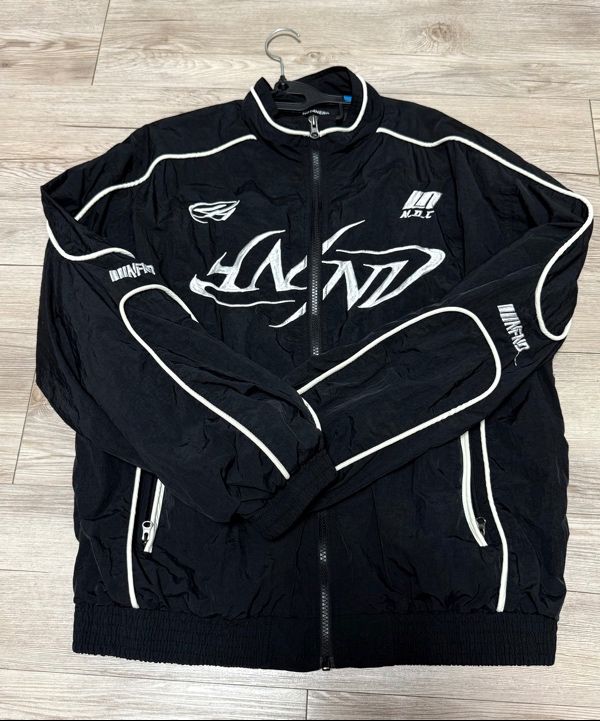 ジャケット・アウター NOT4NERD Tribal Logo Racing Jacket 韓国発 [NOT4NERD] Tribal Logo Nylon Racing Jacket (NOT4NERD