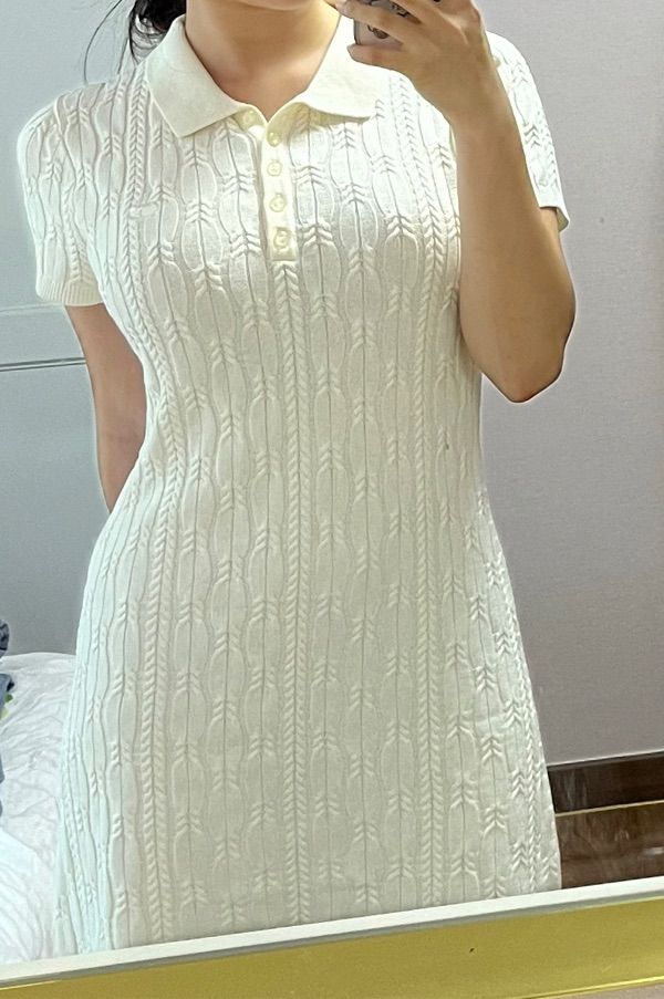ワンピース KIRSH Small cherry cable knit dress ivory KKRMCOP512MIVA SMALL CHERRY CABLE KNIT DRESS [BEIGE] - KIRSH | 60% - Asian