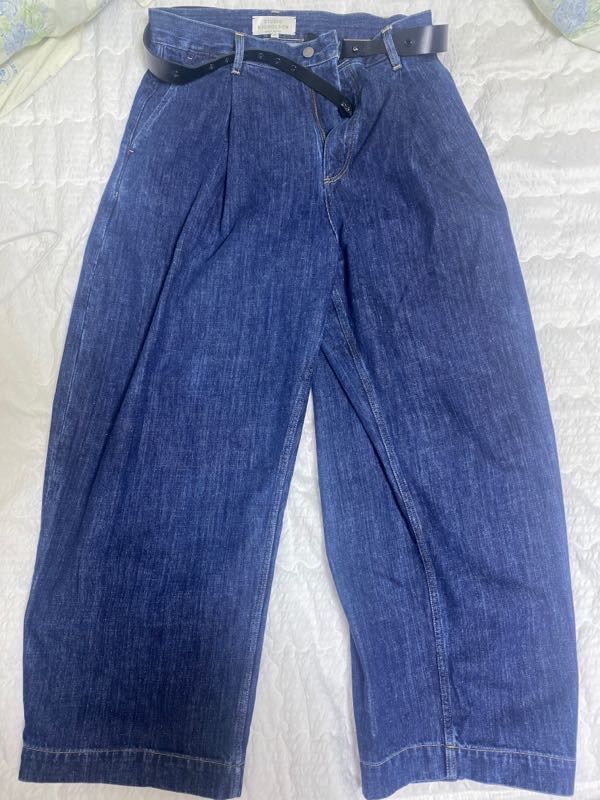 MUSINSA | STUDIO NICHOLSON Pooke denim pants - Indigo