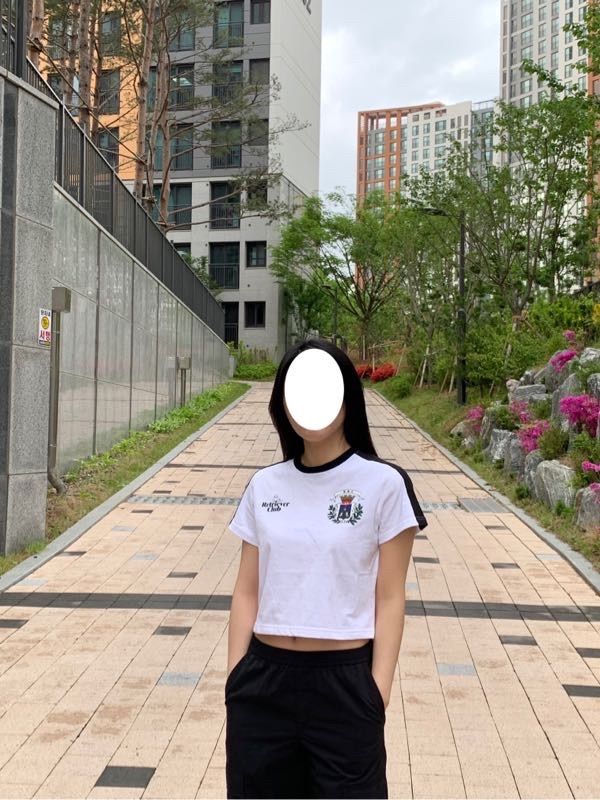 MUSINSA | RETRIEVER CLUB CROWN SOCCER CROP TEE [BLUE]
