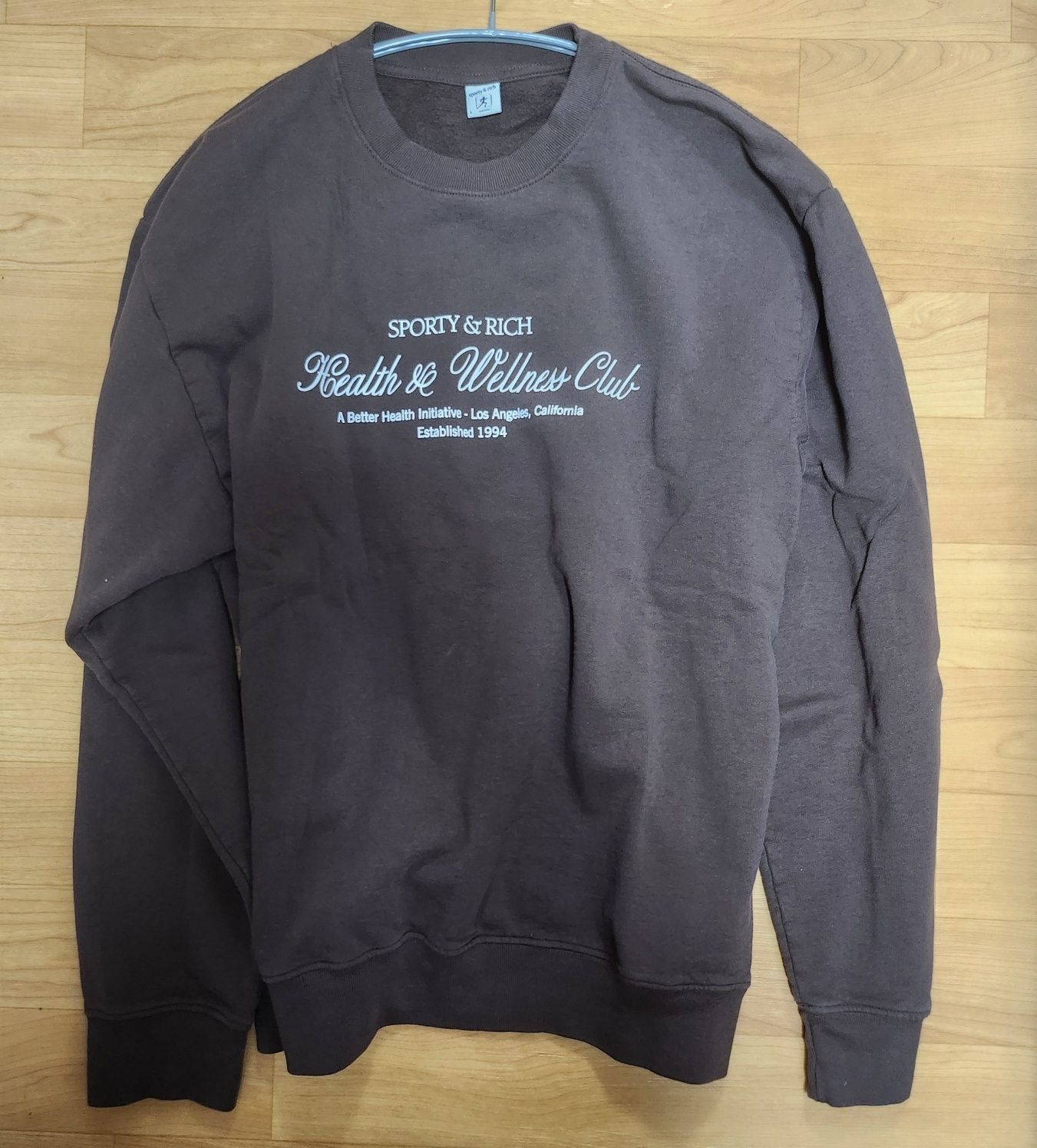 スウェット・トレーナー Sporty & Rich Logo Man to Man Chocolate White CR665CH CR665C MUSINSA | SPORTY&RICH Logo Sweatshirt - Chocolate: White