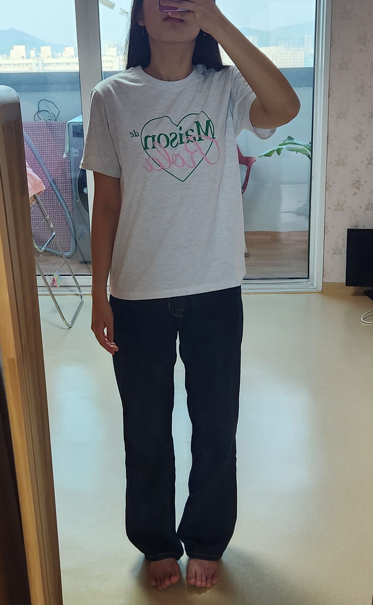 MUSINSA | ROLAROLA OUTLINE MAISON DE ROLA T-SHIRTS GREEN