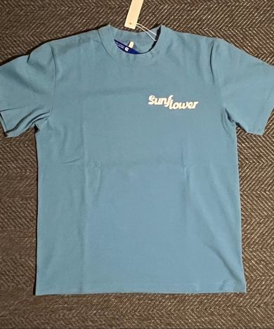 MUSINSA公式 | SUNFLOWER マスター ロゴ 半袖Tシャツ - ブルー / 2013210