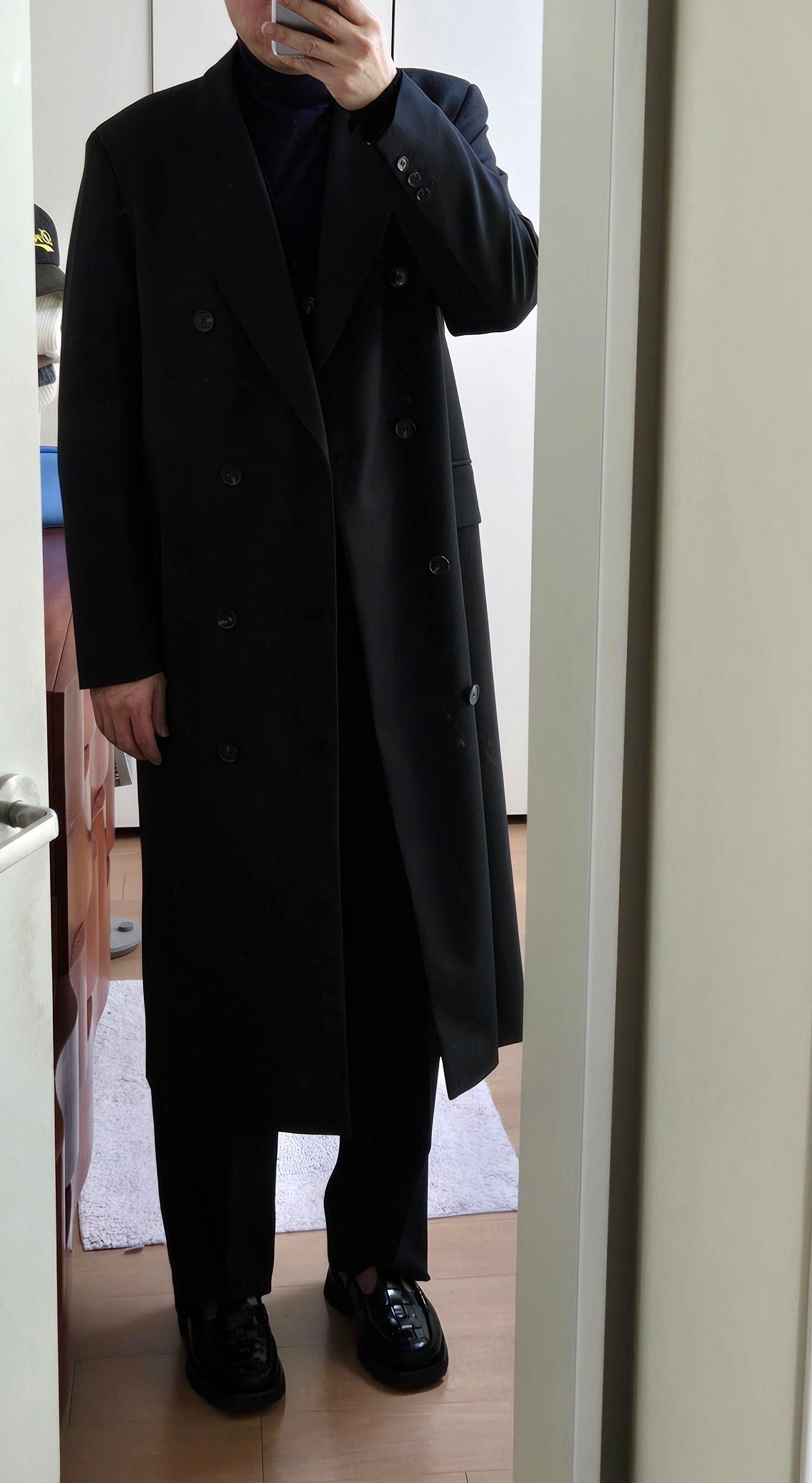 SUNFLOWER ロングコート MUSINSA公式 | SUNFLOWER ロングコート - ブラック / 4107999