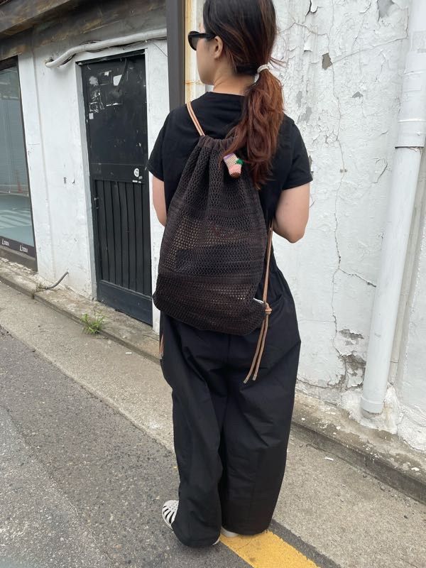 KNITLY ナップサック MUSINSA公式 | KNITLY Net Rope Knit Backpack_Light Gray