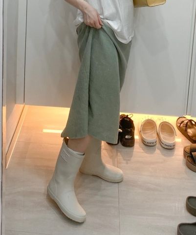 MUSINSA | BENSIMON BSM RAIN BOOTS MID - CLOUD GREY