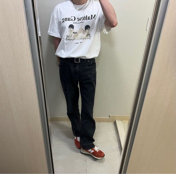 MUSINSA | WAI KEI Maltese Gang Short Sleeve T-shirt Green