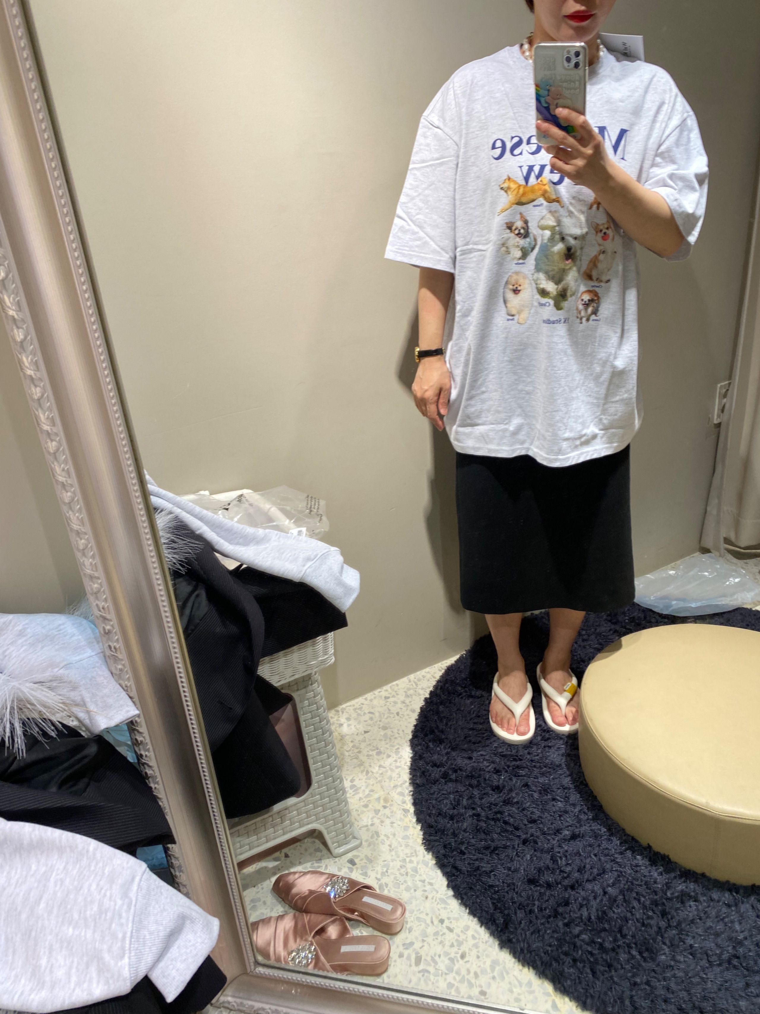 MUSINSA | WAI KEI Maltese Crew Short Sleeve T-shirt Melange