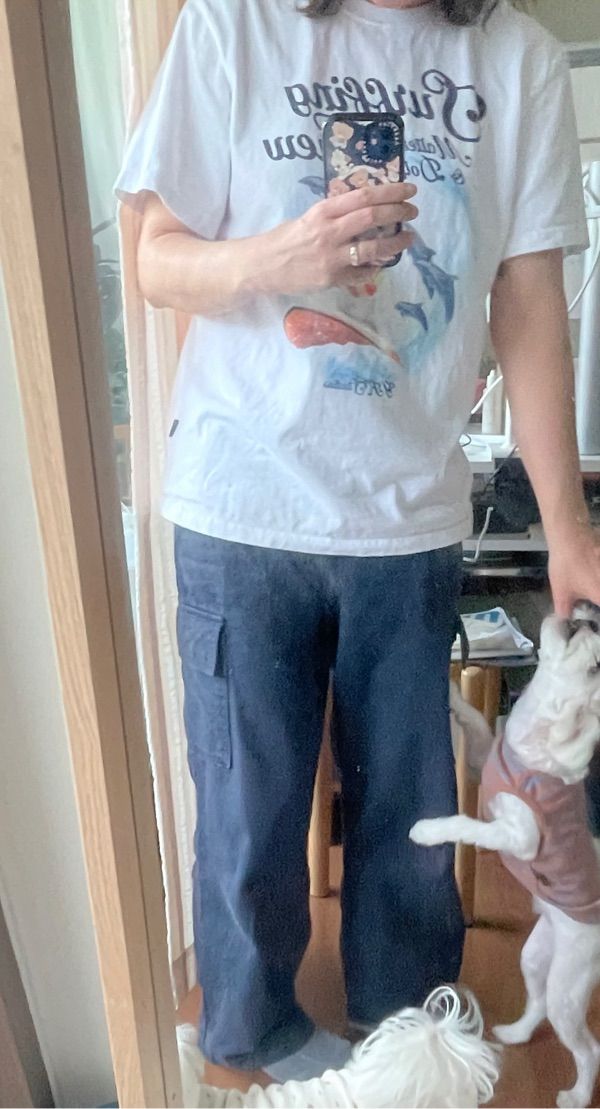 ★WAIKEI★ Puppy Dolphin Surfing Crew Short Sleeve T-Shirt W MUSINSA | WAI KEI Puppy Dolphin Surfing Crew Short Sleeve T