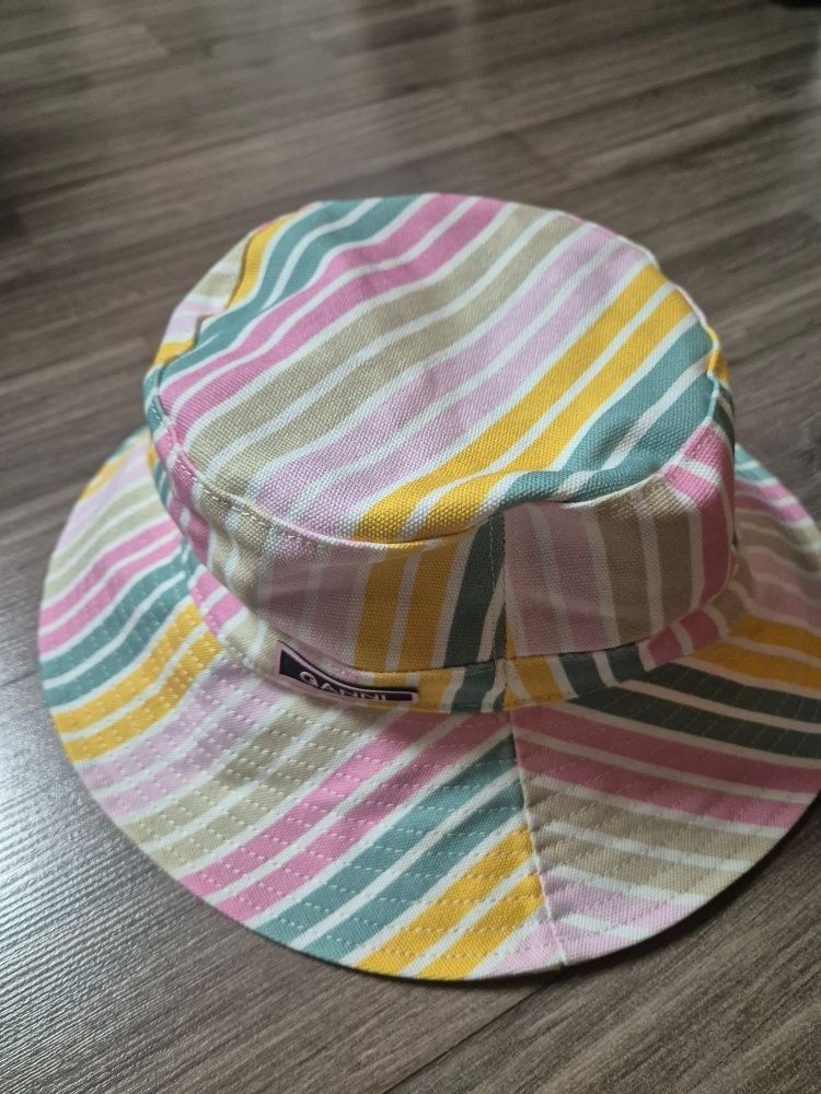 【GANNI】 A4773999 STRIPE RECYCLED TECH BUCKET HAT MUSINSA | GANNI Stripe Recycle Tech Bucket Hat - Multi-Color