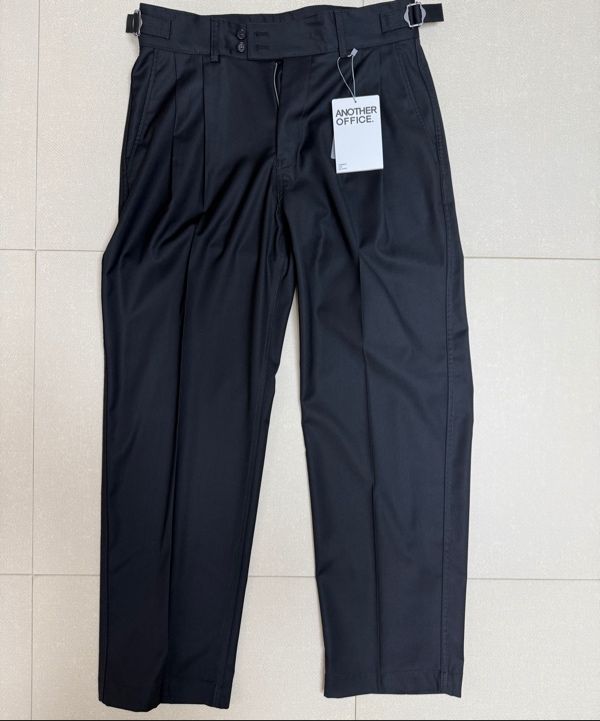 パンツ ANOTHER OFFICE Santiago Garment Pants MUSINSA | ANOTHER OFFICE [SS] Santiago Slacks Standard (Black)