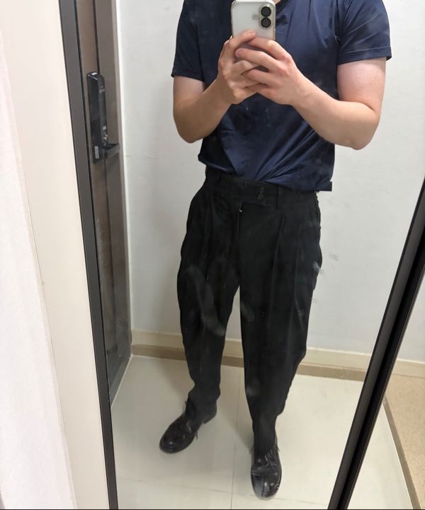 MUSINSA | ANOTHER OFFICE [SS] Santiago Slacks Standard (Black)