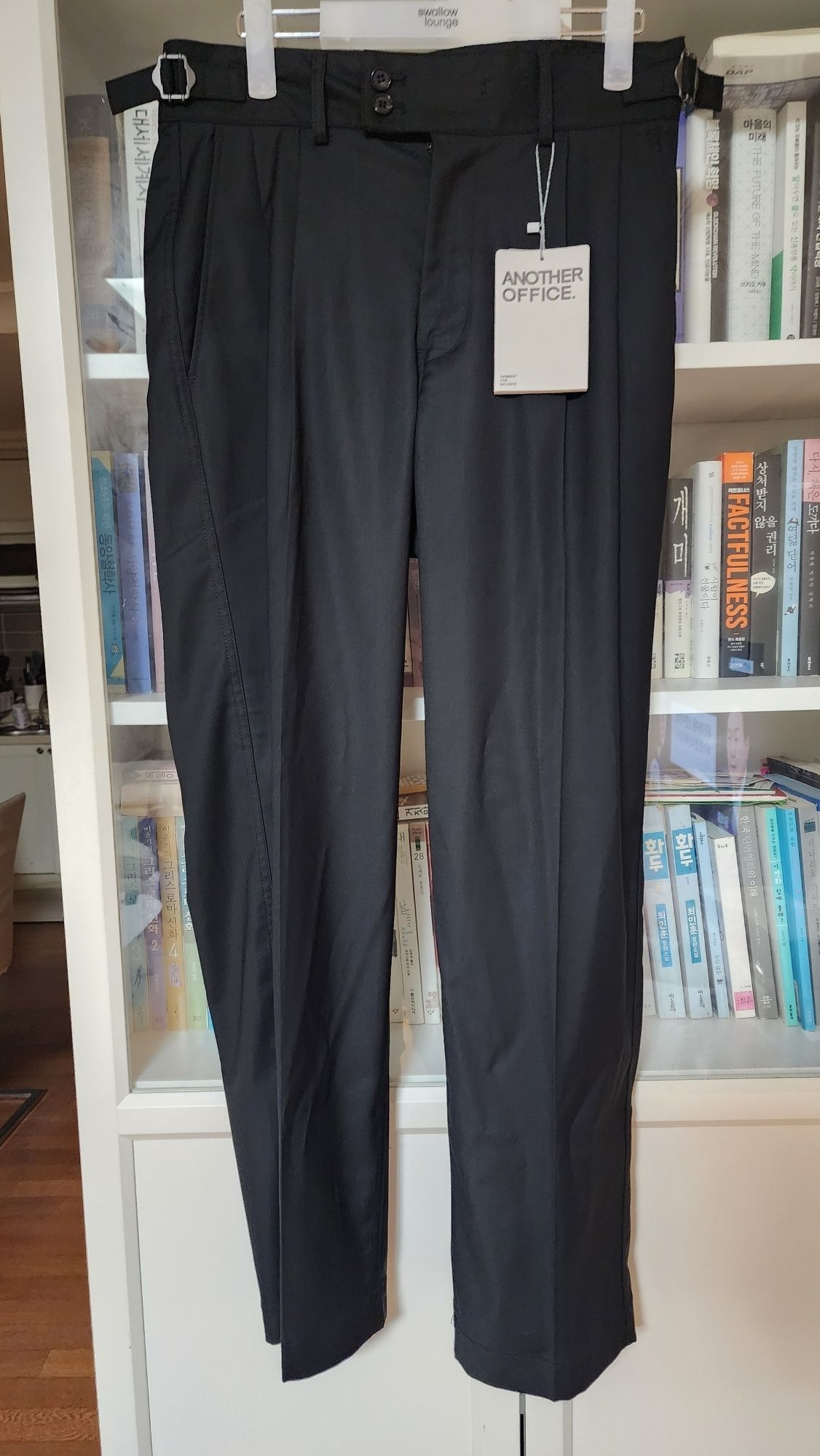 MUSINSA | ANOTHER OFFICE [SS] Santiago Slacks Standard (Black)