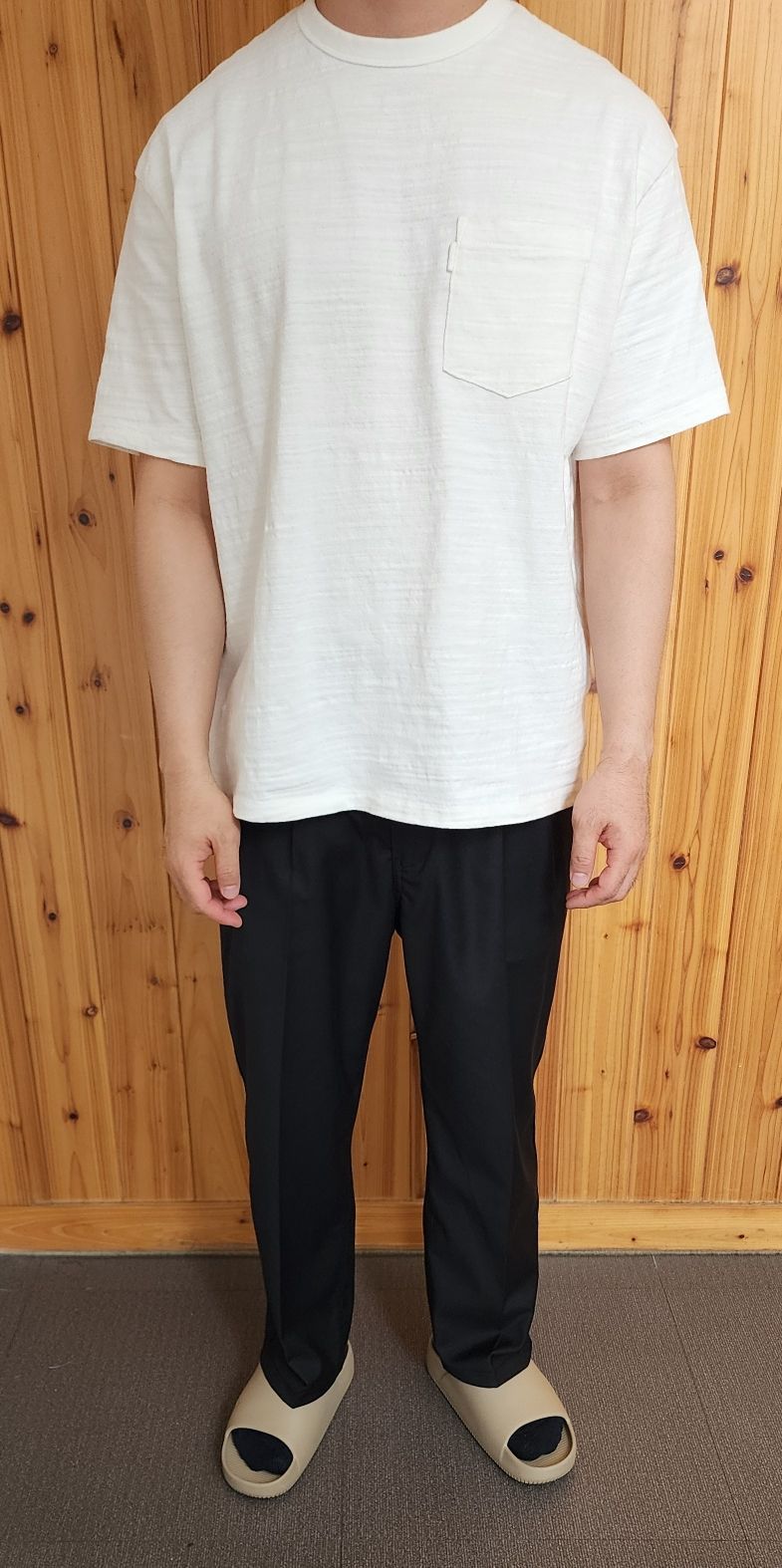 MUSINSA | ANOTHER OFFICE Santiago Slacks Standard (Black)