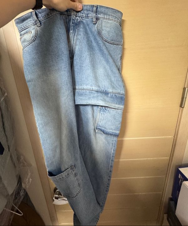 MUSINSA | 1017 ALYX 9SM Oversized denim cargo pants - Blue