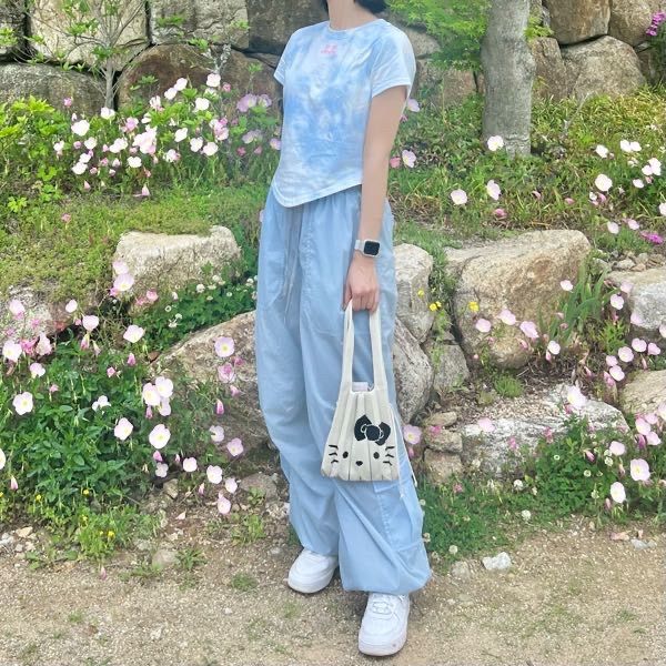 MUSINSA | JOSEPH AND STACEY Lucky Pleats Knit S Hello Kitty