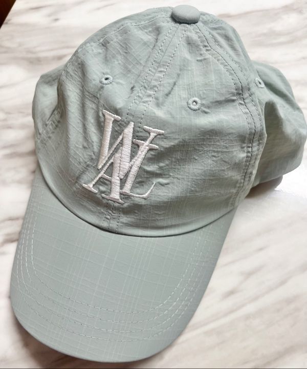 キャップ WOOALONG Signature Nylon Ball Cap White Logo LIME WL232WCA0 WOOALONG キャップ 帽子 「WOOALONG/ウアロン」Signature Ball