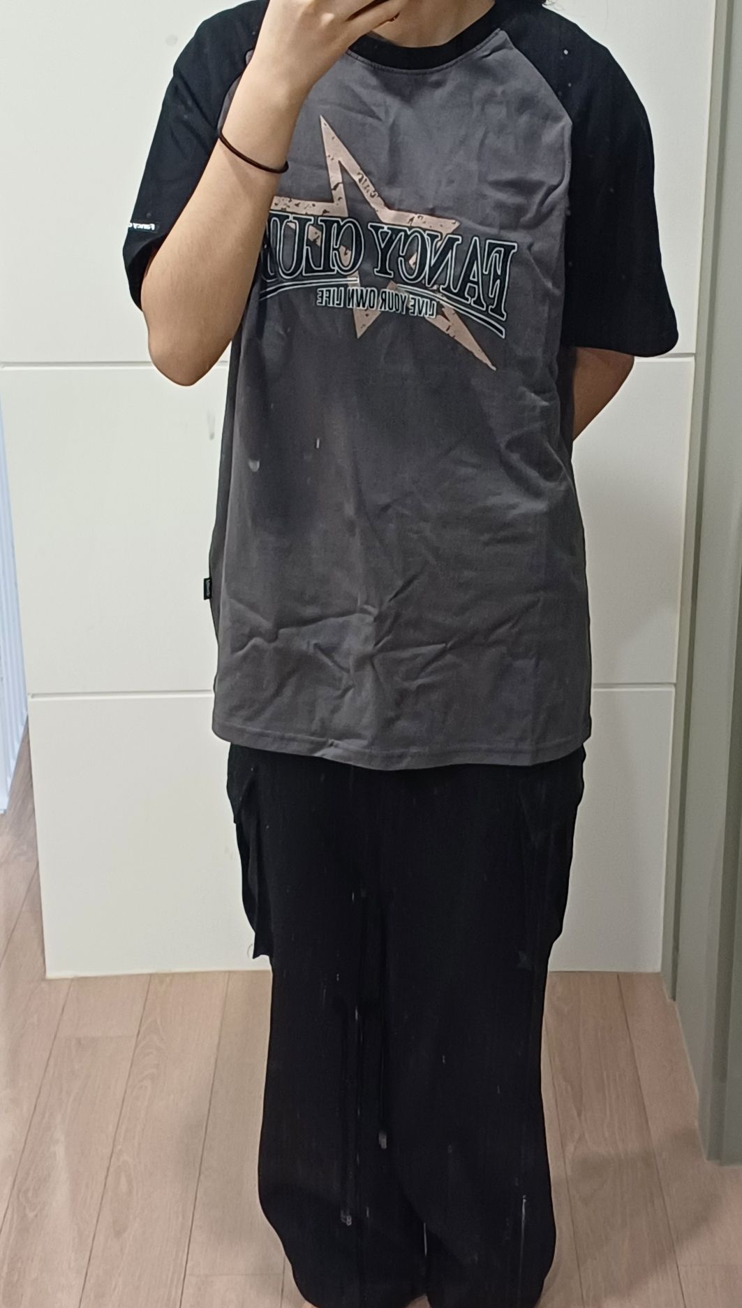 ☆NASTY FANCY CLUB☆ NF Fancy Nova Raglan Tee PINKF23QB496 네스티팬시클럽 [NF] FANCY NOVA RAGLAN TEE (LIGHT MELANGE)_