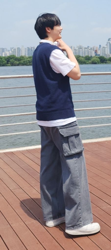 MUSINSA | AVANDRESS real wide cargo pants GRAY