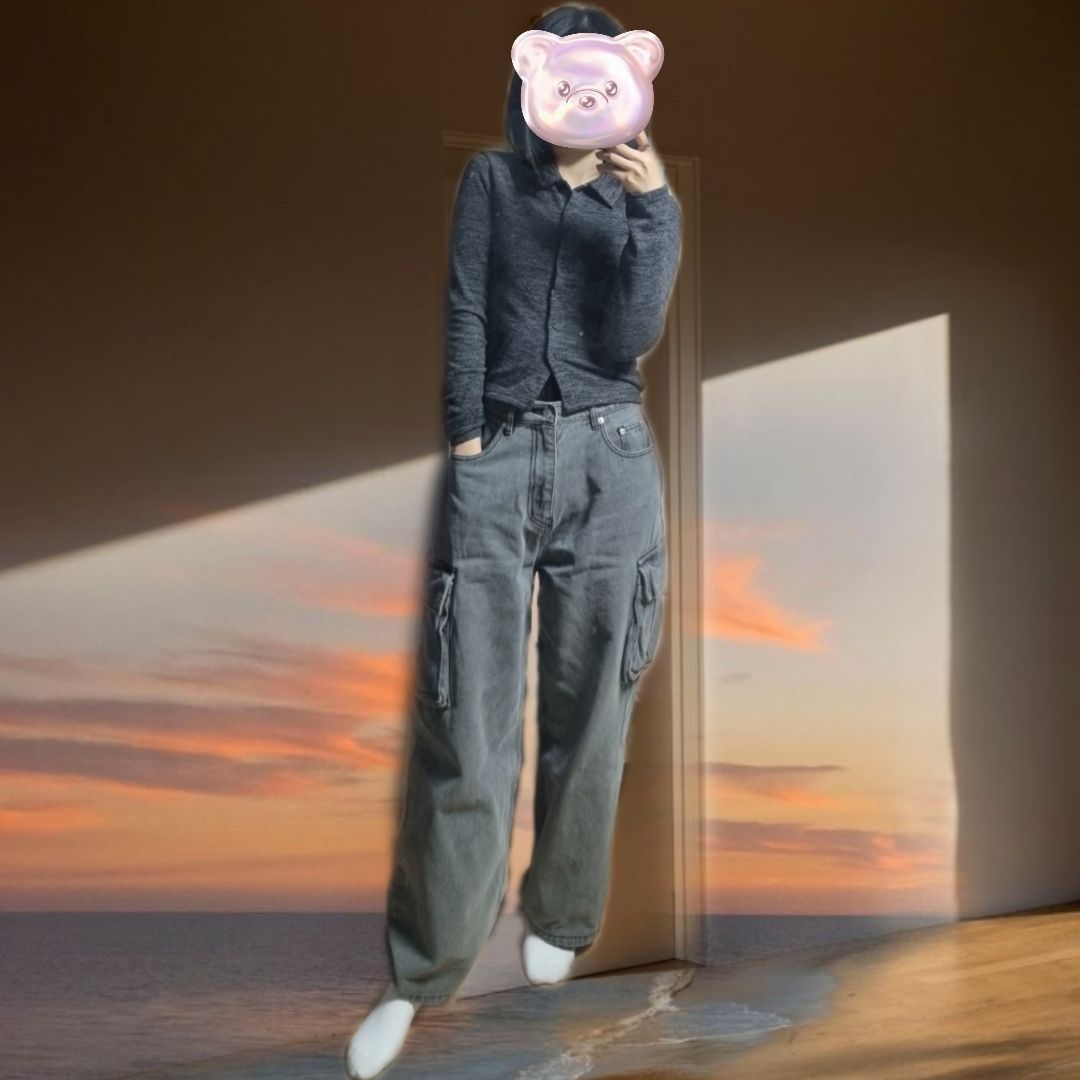 [AVANDRESS] real wide cargo pants★デニム MUSINSA | AVANDRESS real wide cargo pants GRAY