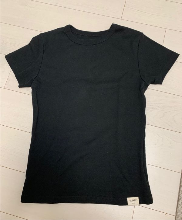 MUSINSA公式 | GLOWNY G CLASSIC FITTED TEE (BLACK)