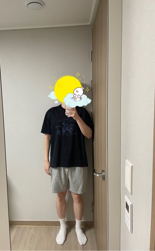 Tシャツ・カットソー [DRAW FIT] BLUEBERRY PRINTING T-SHIRT draw-fit