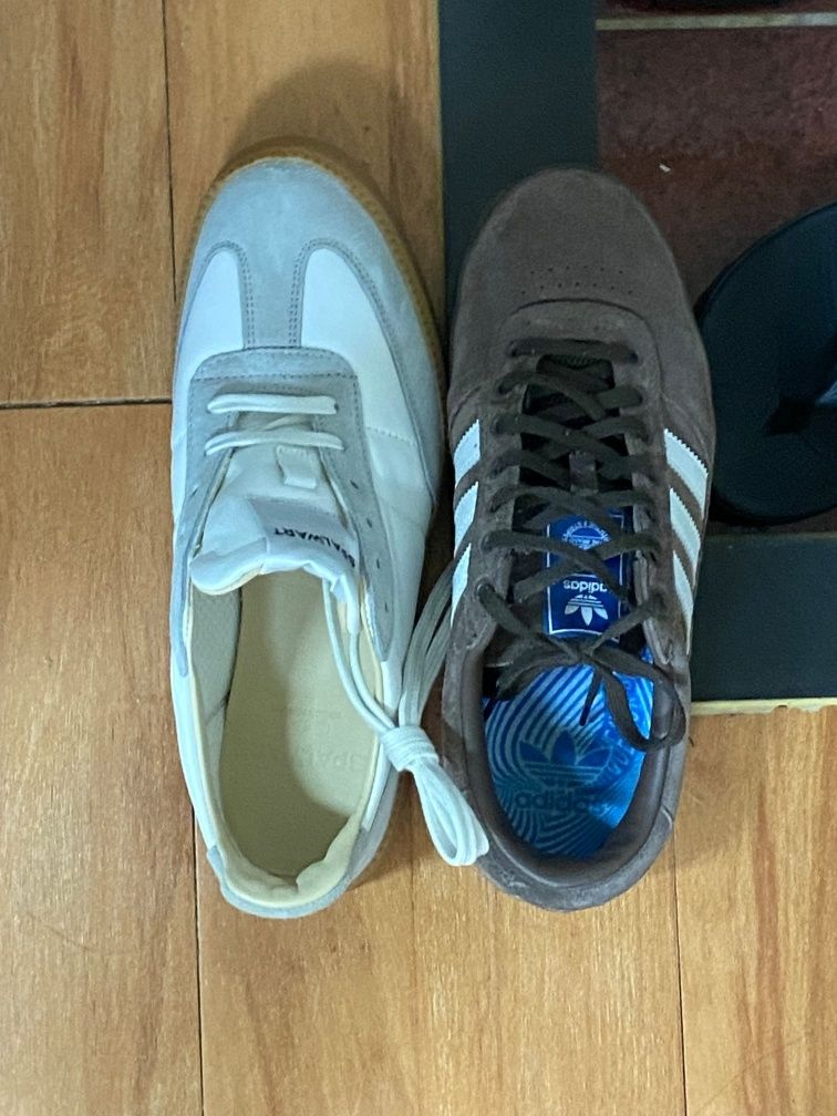 MUSINSA | SPALWART Smash Low Suede Sneakers - Off-White