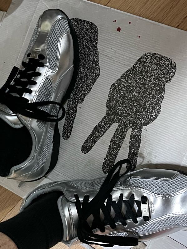 MUSINSA | YASE [Lab Series] Spider Leather Sneakers Silver