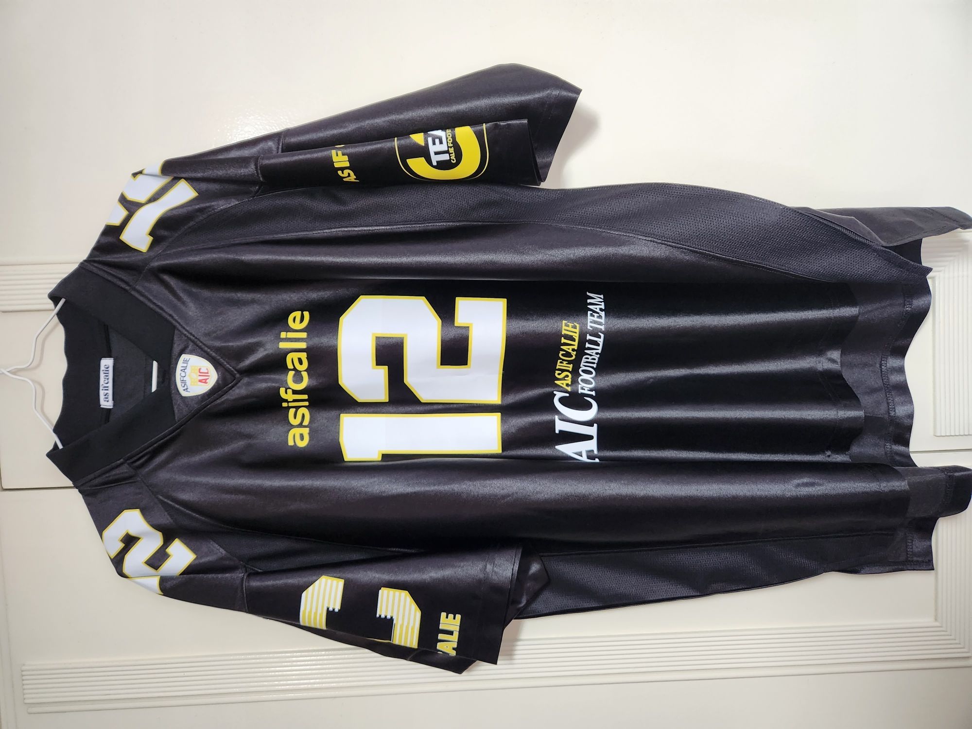 as if calie FOOTBALLユニフォーム MUSINSA | ASIF CALIE CALIE FOOTBALL JERSEY BLACK