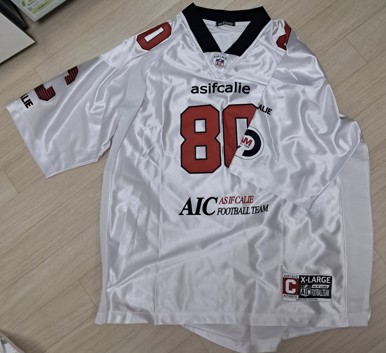 MUSINSA | ASIF CALIE CALIE FOOTBALL JERSEY WHITE