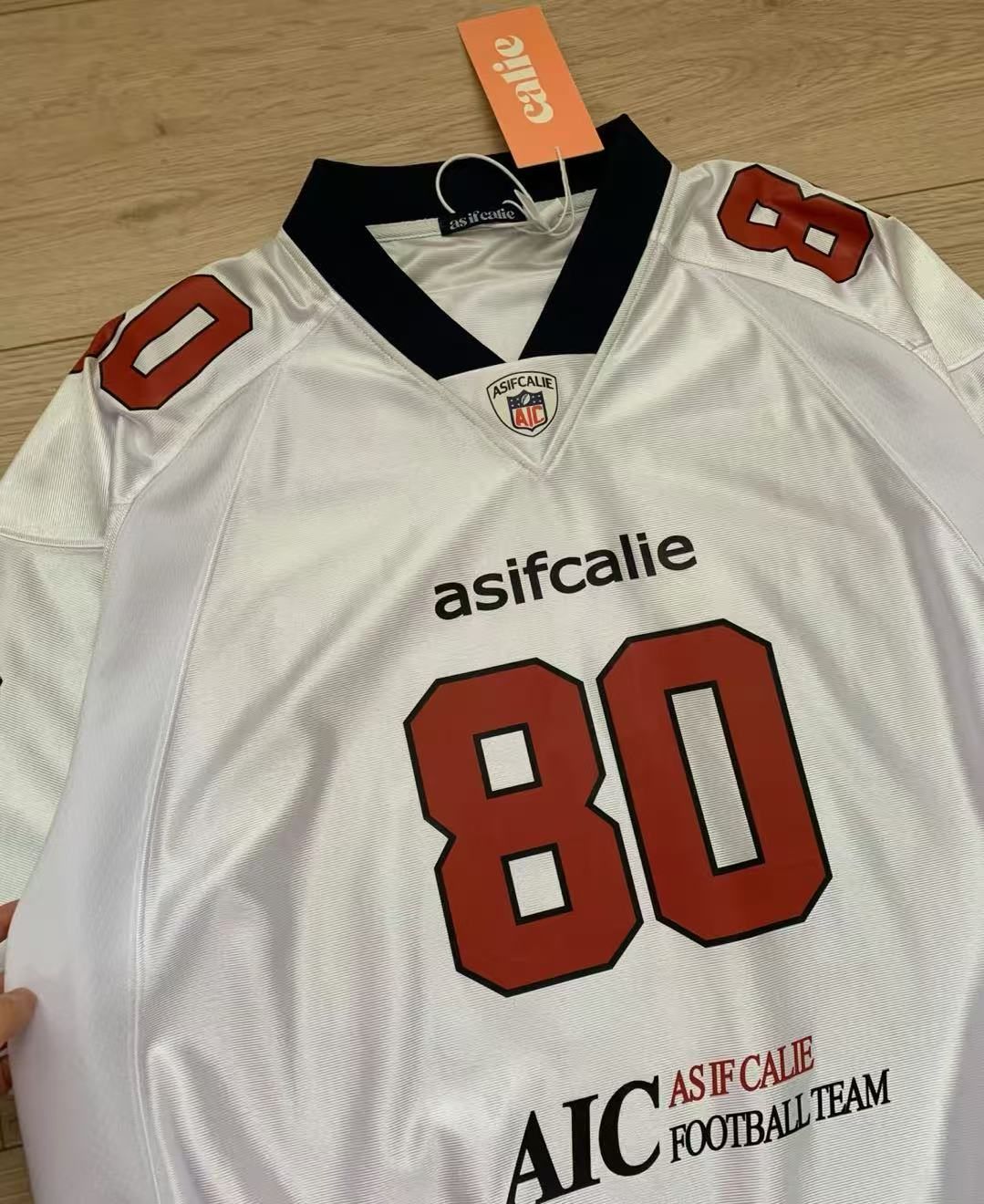 MUSINSA | ASIF CALIE CALIE FOOTBALL JERSEY WHITE