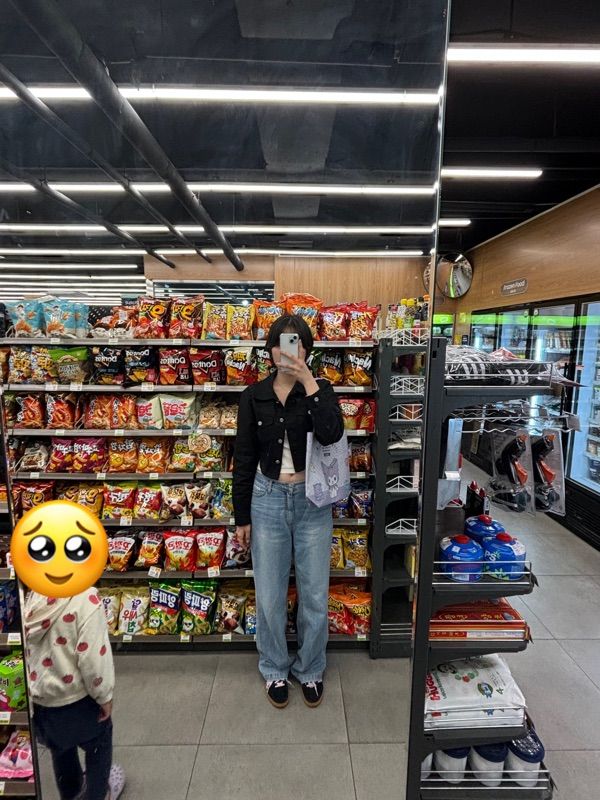 MUSINSA公式 | CRANK Logo patch denim pants_light blue