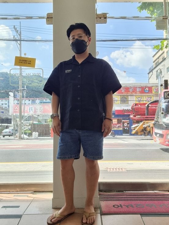 MUSINSA公式 | INSTANTFUNK Ms Oversized Oxford Shirt - Black