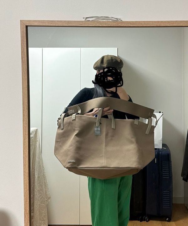 ★JACQUEMUS★ Le Sac A Laju Tote Bag Dark Beige 225BA0233029 MUSINSA | JACQUEMUS LeSak Azure Tote Bag - Dark Beige