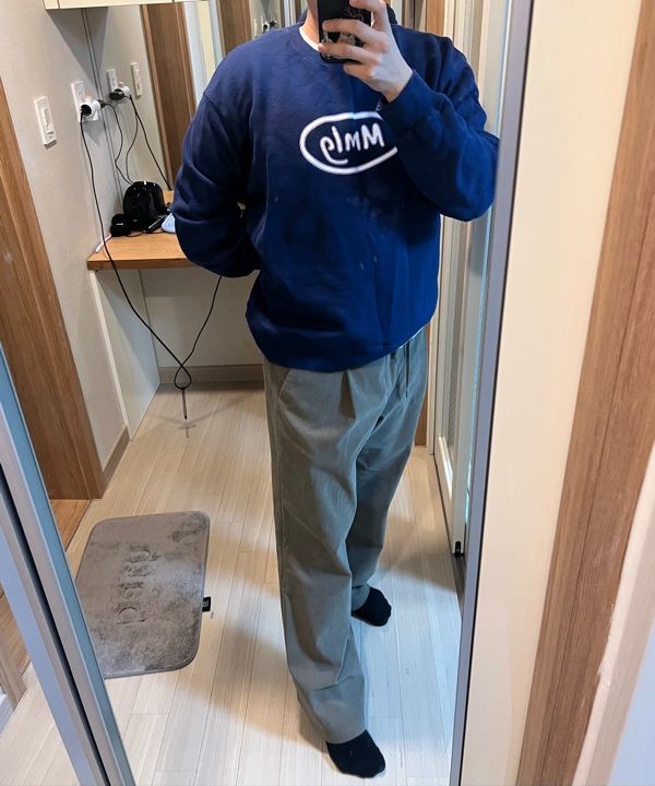 MUSINSA公式 | MMLG [Mmlg] SIGNS SWEAT (BLUE NAVY)