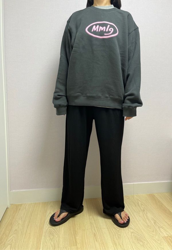 さらに100円引き◆MMLG◆SIGNS SWEAT MUSINSA公式 | MMLG [Mmlg] SIGNS SWEAT (BLUE NAVY)