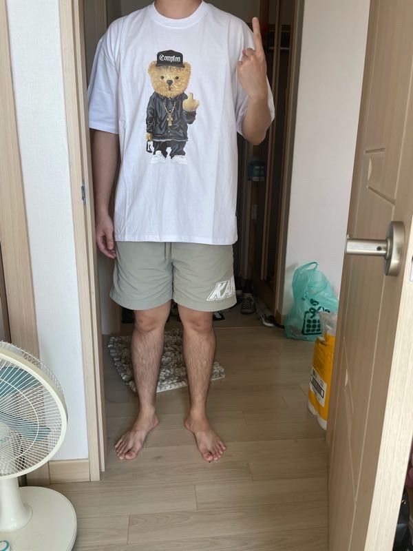 [ STIGMA ]★COMPTON BEAR T-SHIRTS MUSINSA | STIGMA COMPTON BEAR T-SHIRTS WHITE