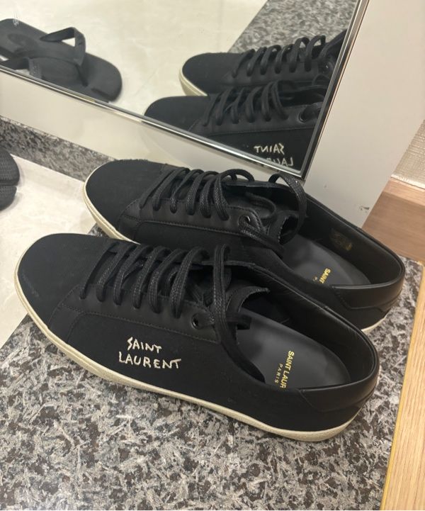■Saint Laurent■ Destroyed Low Top Sneakers Black 611106GUP MUSINSA | SAINT LAURENT Destroyed Low Top Sneakers - Black