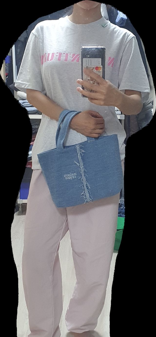 ◆maison creme◆ Reversible Denim mini tote bag MUSINSA公式 | MAISON CREME Reversible Denim mini tote bag