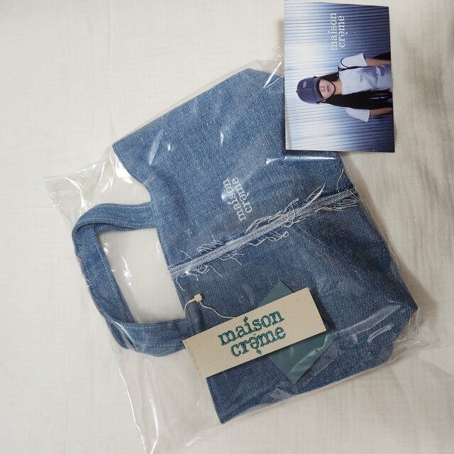 ◆maison creme◆ Reversible Denim mini tote bag MUSINSA公式 | MAISON CREME Reversible Denim mini tote bag