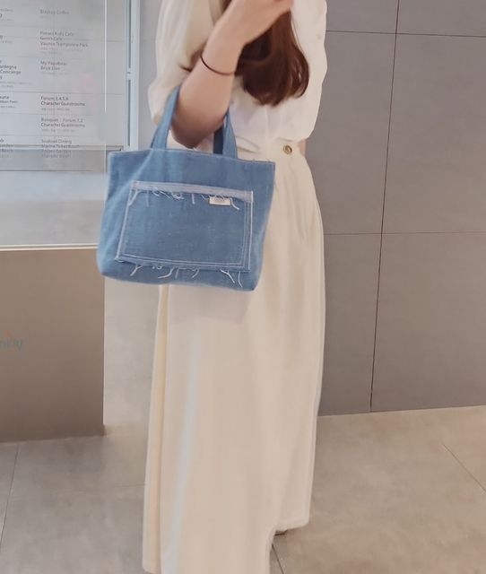 MUSINSA公式 | MAISON CREME Reversible Denim mini tote bag