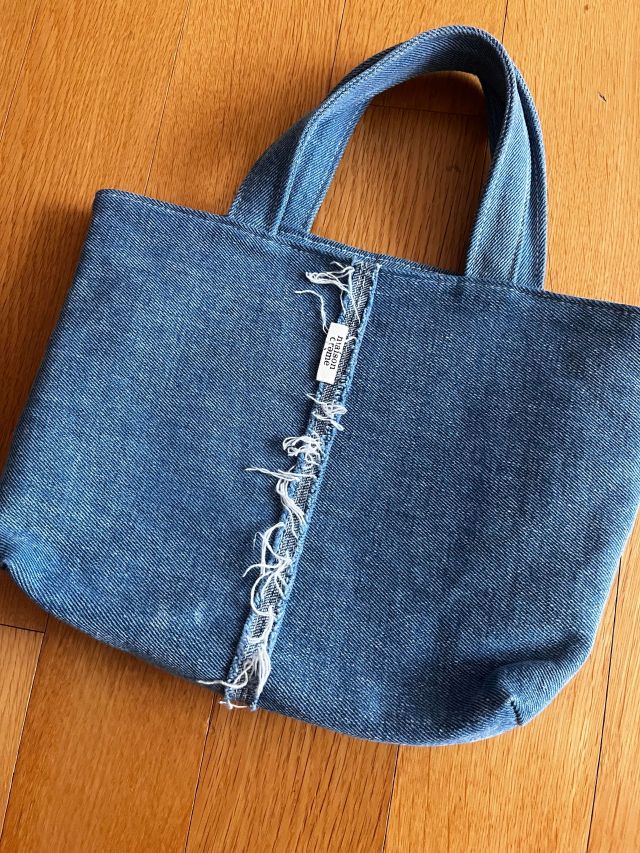 MUSINSA公式 | MAISON CREME Reversible Denim mini tote bag