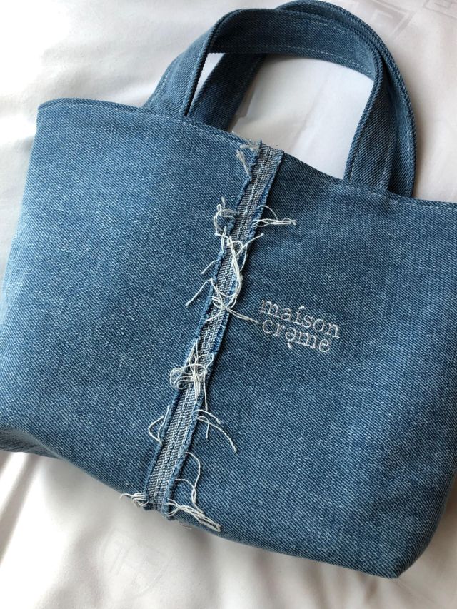MUSINSA公式 | MAISON CREME Reversible Denim mini tote bag