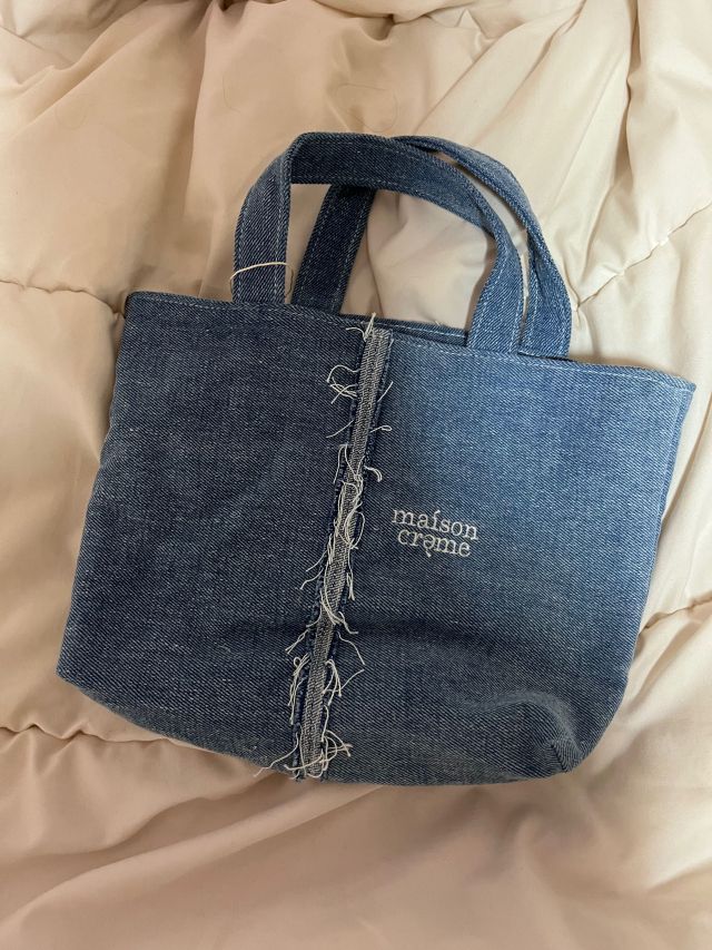 MUSINSA公式 | MAISON CREME Reversible Denim mini tote bag