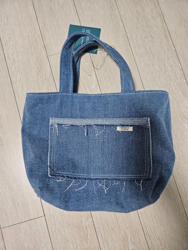 MUSINSA公式 | MAISON CREME Reversible Denim mini tote bag