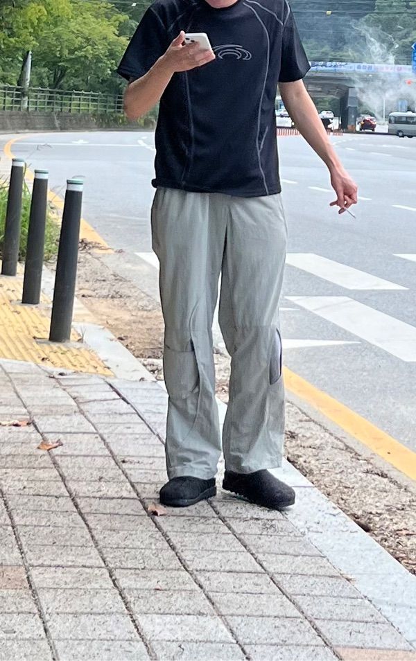MUSINSA | FLAREUP E94 Cut-out Layered Pants (FU-228_Black)