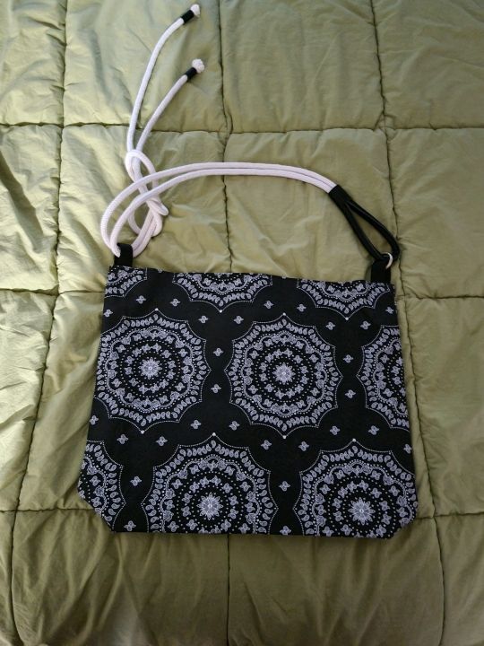 MUSINSA | GREEN STUFF Loose Fit Rope Shopper Bag 57 Paisley
